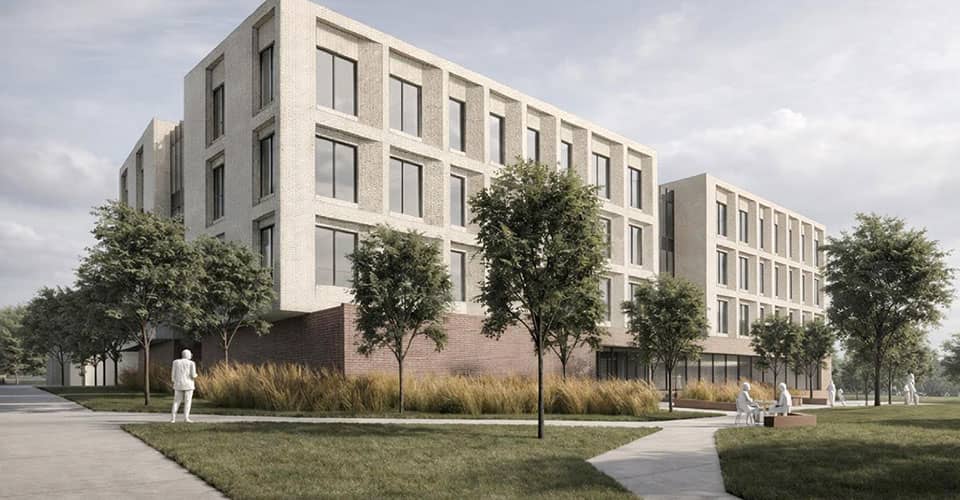 The new Sam M. Walton College of Business academic building