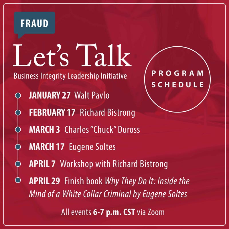 Let's Talk About Fraud: Program Lineup
