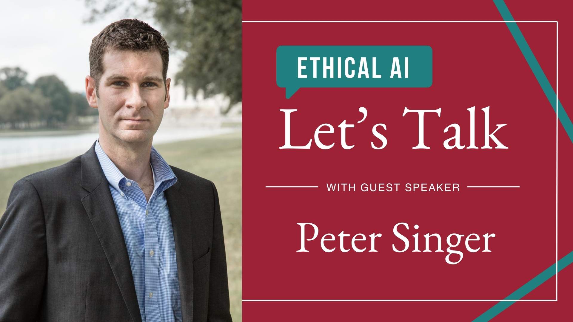 Peter Singer - Let's Talk about Ethical AI guest speaker