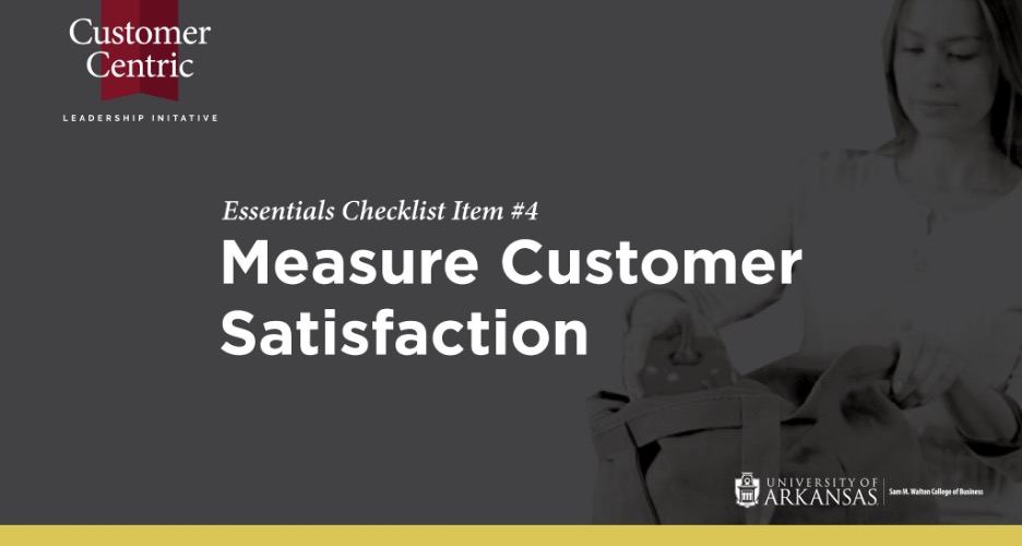 Measuring Customer Satisfaction