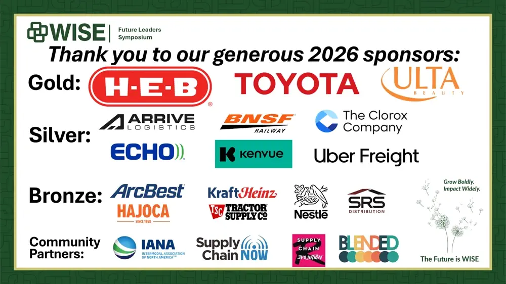 WISE Future Leader Symposium - 2026 Sponsors