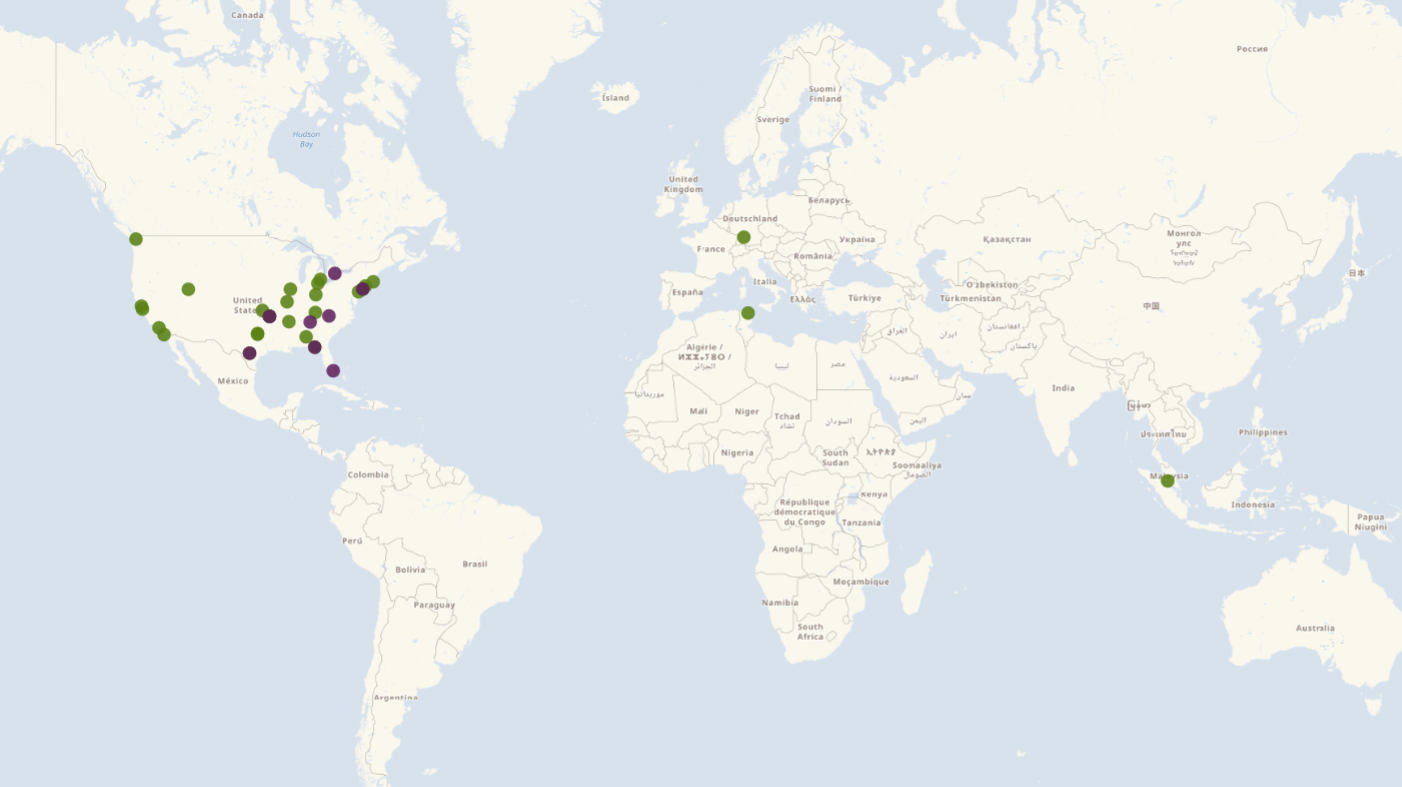 SAS Global Map