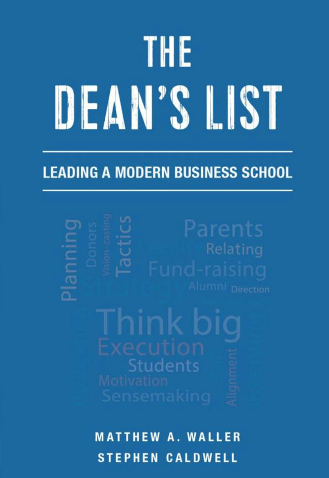 book cover: deans list: Leading a Modern Business School