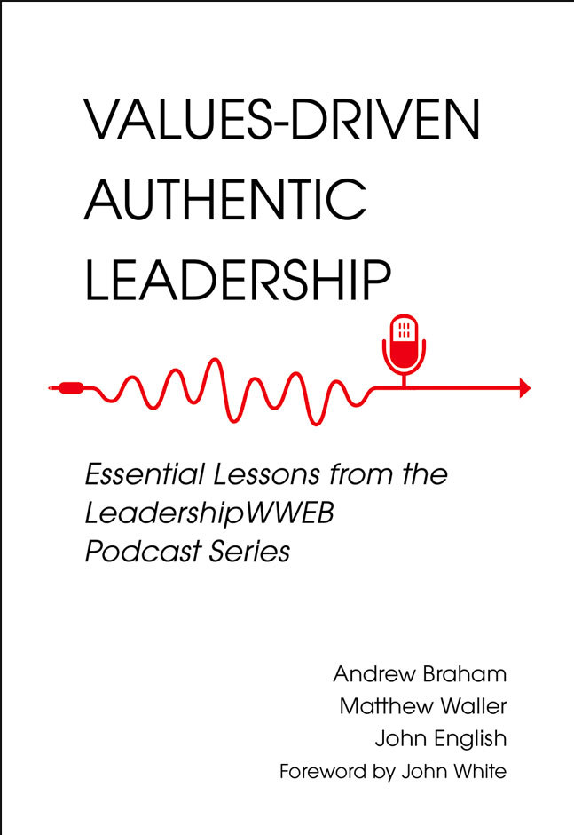 book cover: values driven authentic leadership
