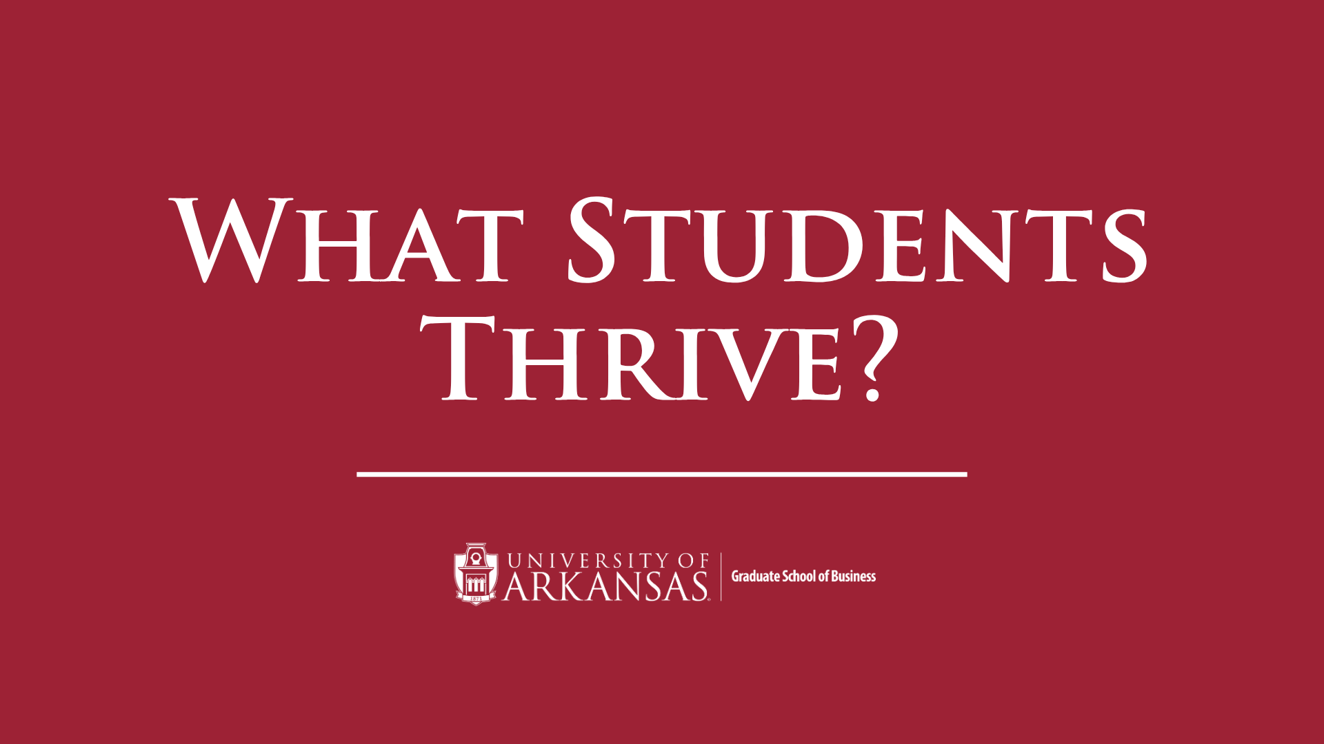 Product Innovation - Students Thrive