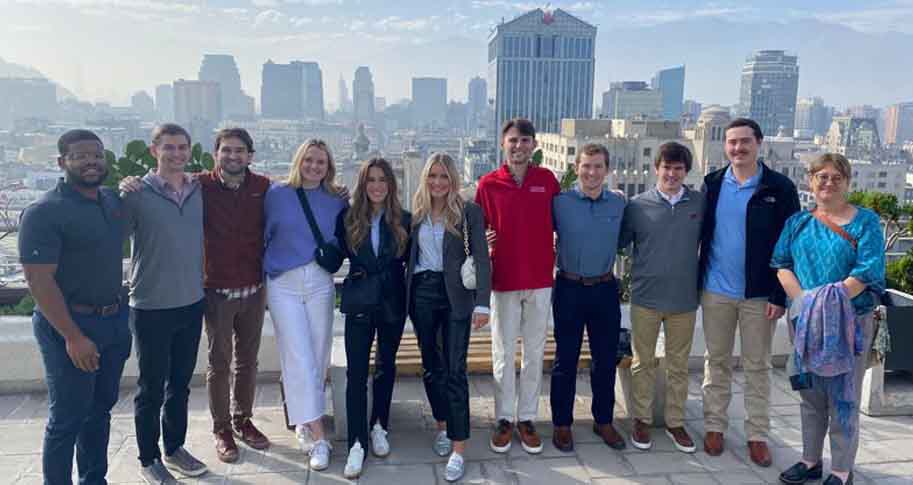 MBA students on global immersion trip