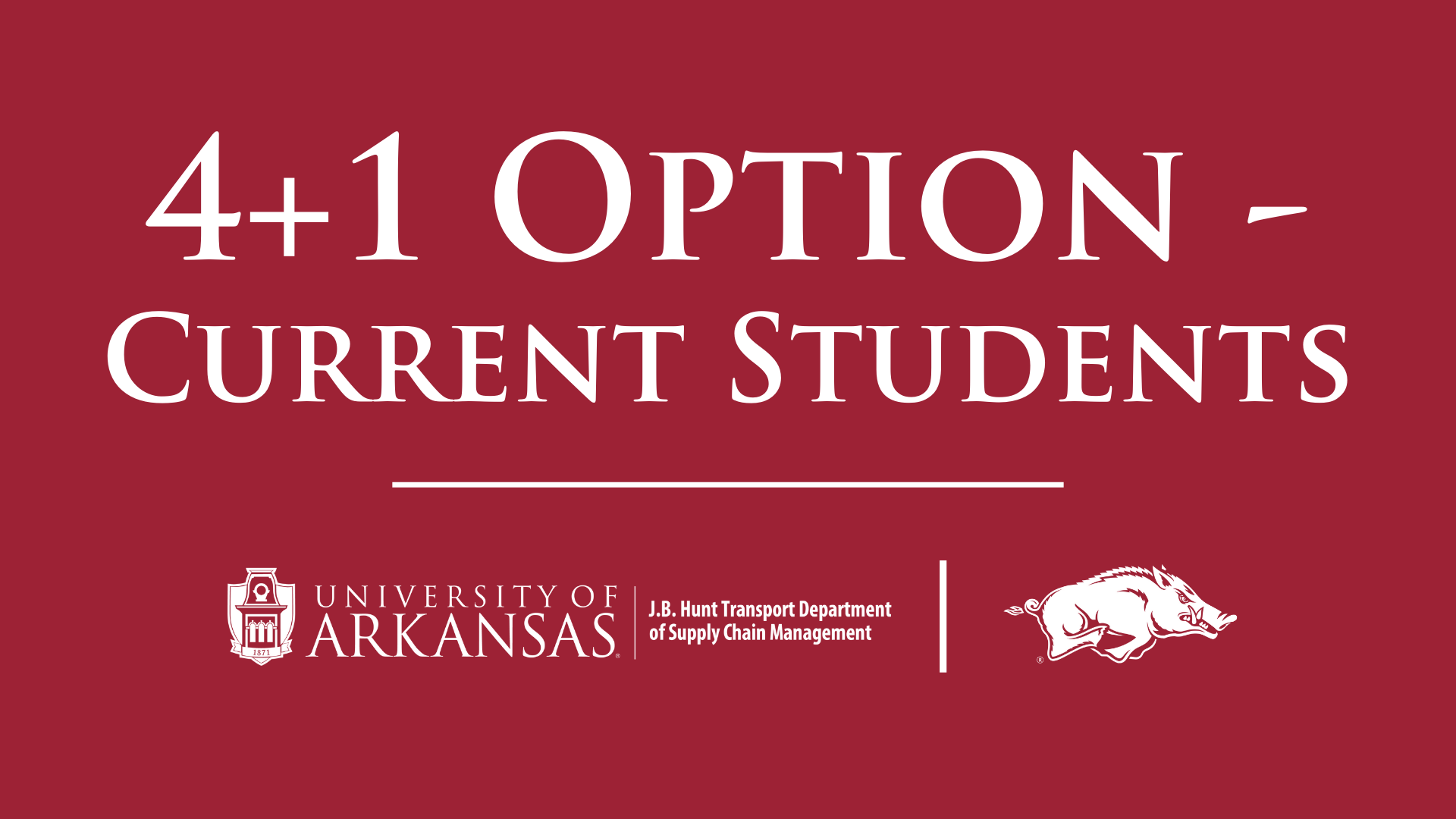 4+1 Option - MS Supply Chain Management