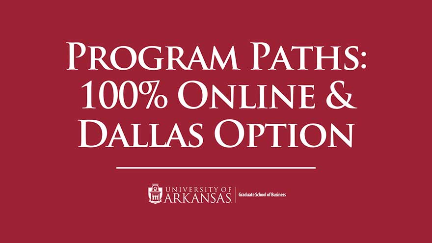 Program Paths: 100% Online and Dallas Option - MS Supply Chain Management