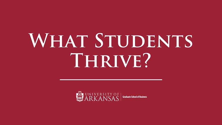 What Students Thrive - MS Supply Chain Management