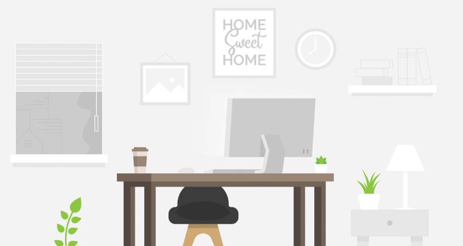 home office room graphic