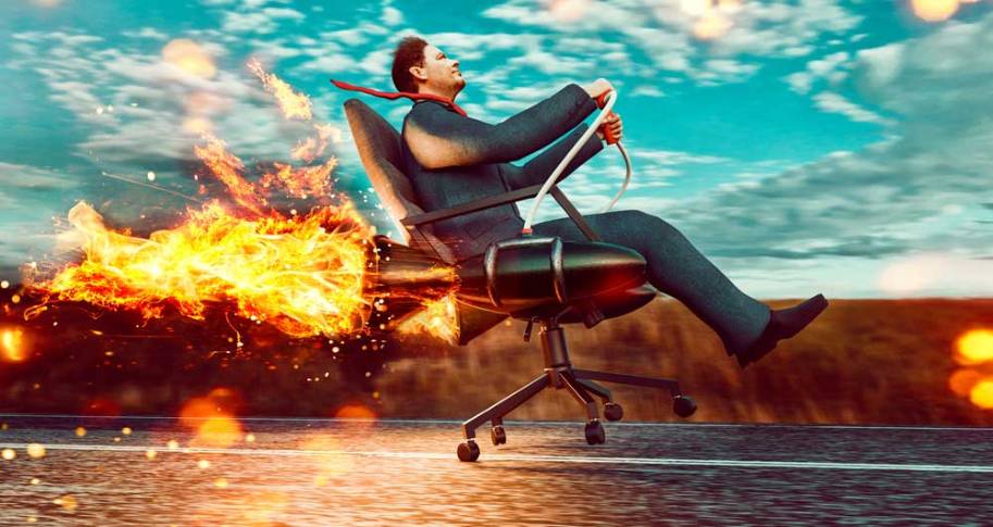 digital art of man in a chair