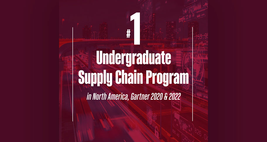 No. 1 Undergraduate Supply Chain Program in North America, Gartner 2020 & 2022