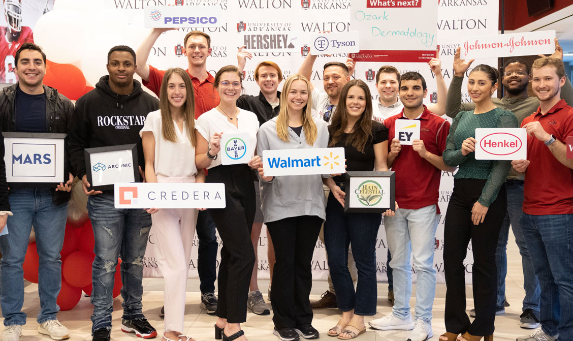 Photo of students at hiring day