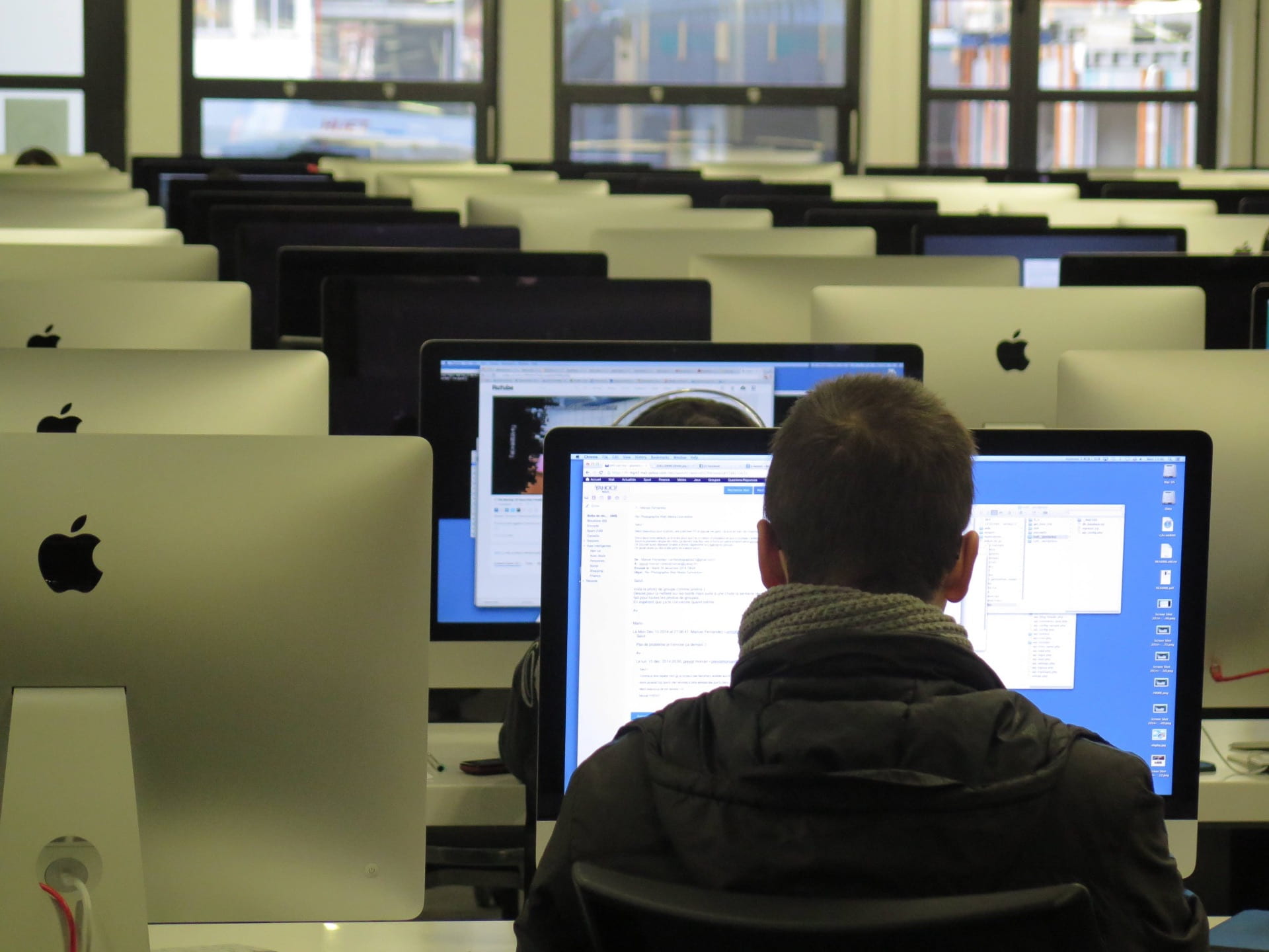 Student at Computer