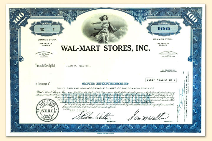 Stock certificate