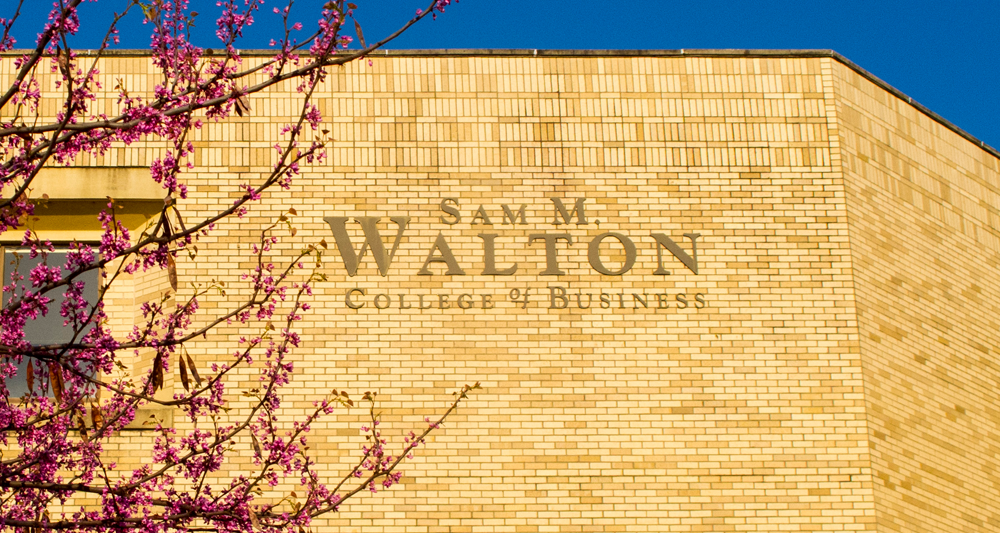 Exterior of the Sam M. Walton College of Business building