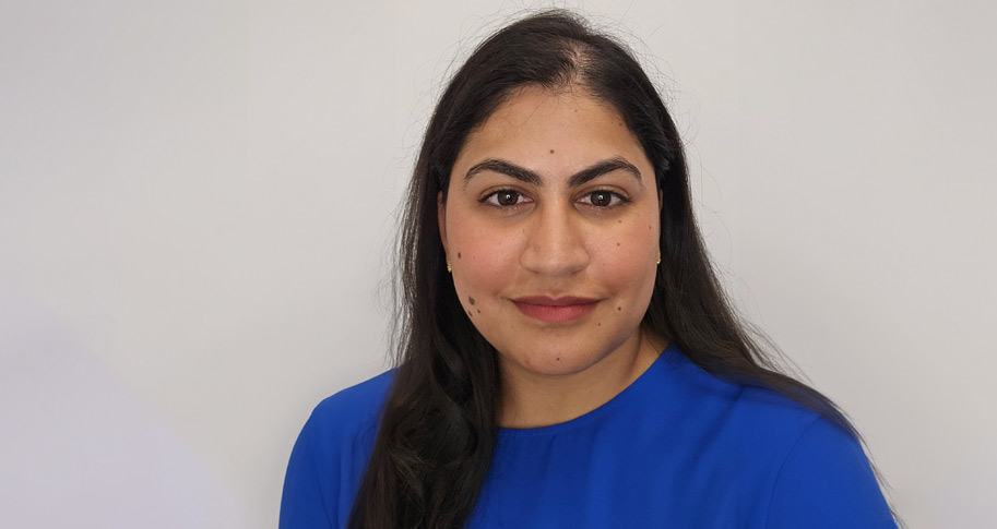 headshot of student, Tanisha Singh, wearing a blue shirt