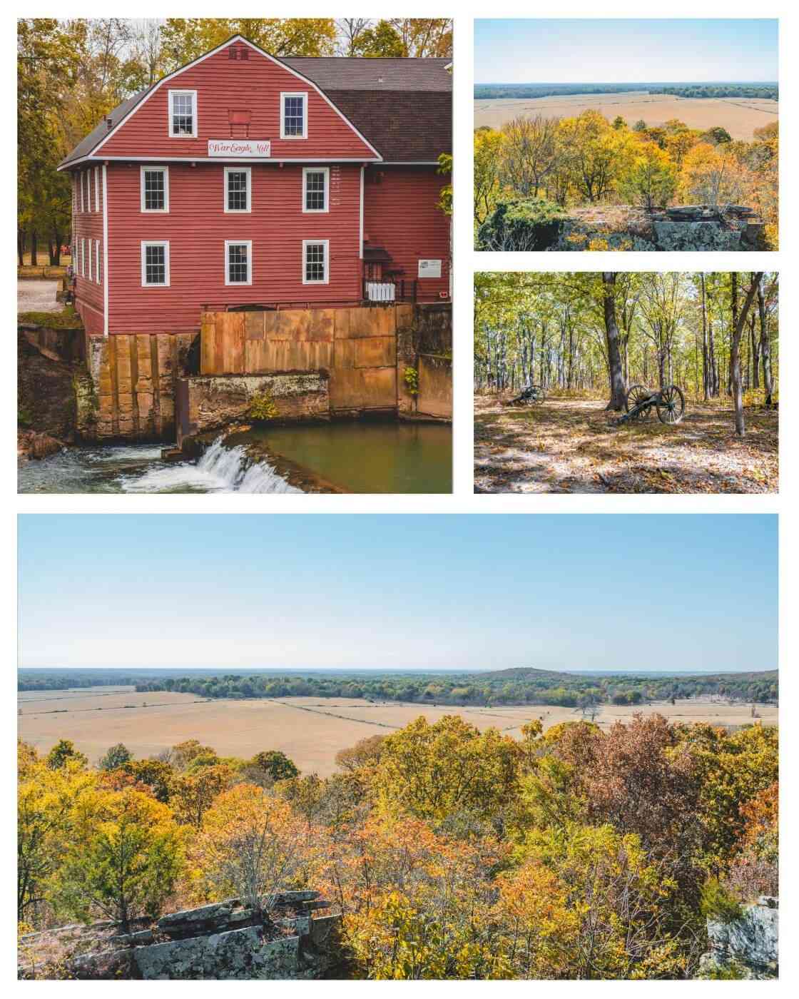 fall colors from drives and overlooks collage
